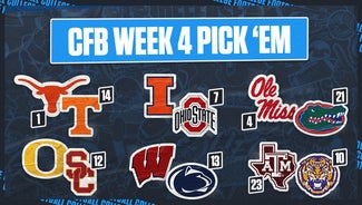 Next Story Image: CFB Pick 'Em: Top Week 4 Games, Including Texas-Tennessee, Michigan-Iowa And More